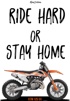 maglietta Ride Hard or Stay Home By ManuSicilianu 