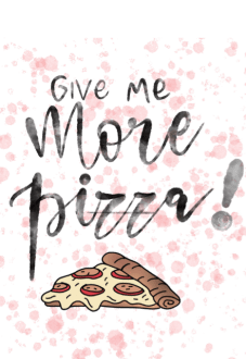 maglietta pizza love