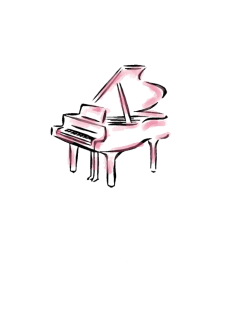 maglietta Pink Piano