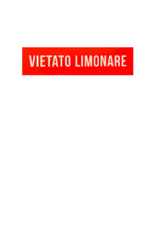 maglietta VIETATO LIMONARE