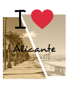 maglietta I love Alicante <3