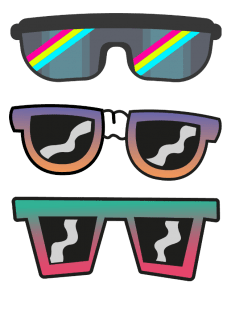 maglietta glasses