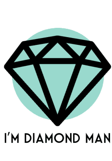 maglietta Diamond man 