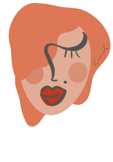 maglietta abstract face 2