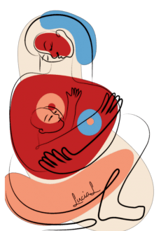 maglietta cuore di madre 