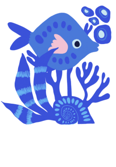 maglietta Underwater: pesce rombo