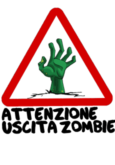 maglietta Attenzione zombie