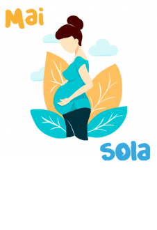 maglietta Mai Sola - Mamma Doula