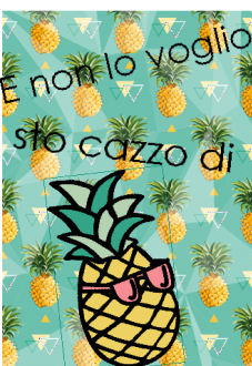 maglietta E non lo voglio sto cazzo di ananas