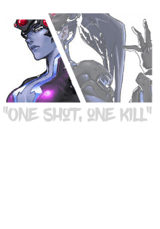 maglietta 'One shot, one kill' 