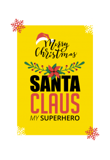 maglietta Santa Claus Hero