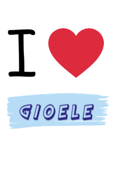 maglietta I Love Gioele