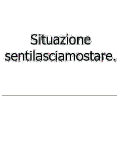 maglietta Situazione Sentilasciamostare