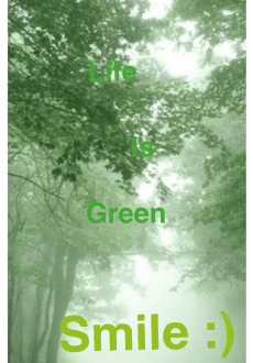 maglietta Life is Green:)