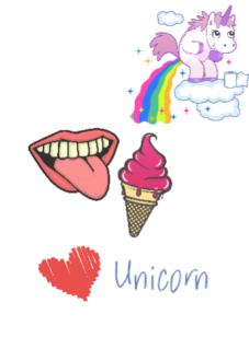 maglietta Love Unicorn • White