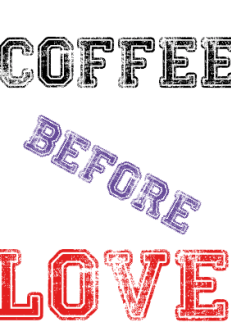 maglietta COFFEE BEFORE LOVE