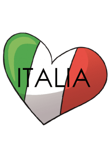 maglietta Italia nel cuore 