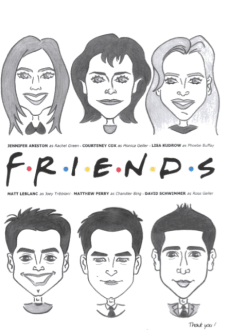 maglietta Friends characters