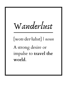 maglietta Wanderlust