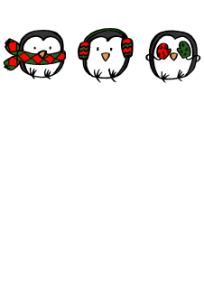 maglietta pinguini Natale