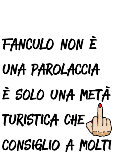 maglietta fanculo 