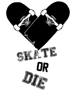 maglietta Skate or die