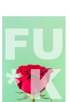 maglietta rose fu*k