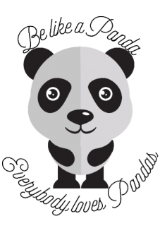 maglietta Cute Panda