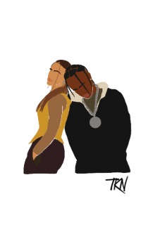 maglietta ROSALIA E TRAVIS SCOTT