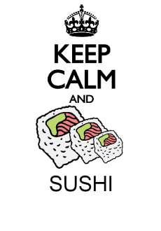 maglietta Keep calm and sushi