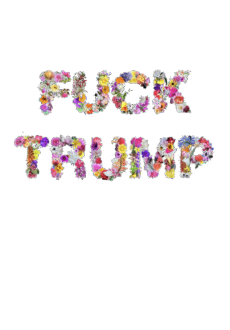 maglietta Flower F*ck Trump