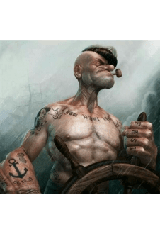 maglietta Popeye