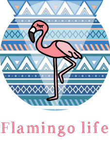 maglietta Flamingo Life