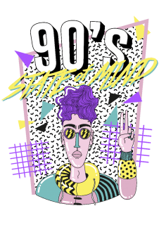 maglietta 90's state of mind