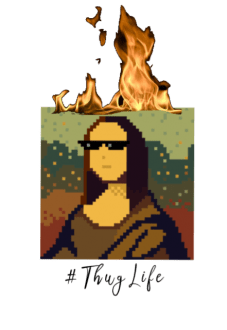 maglietta Gioconda in pixel art!