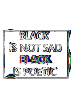 maglietta black is poetry 