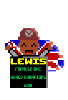 maglietta Hamilton F1 World Champions 2018