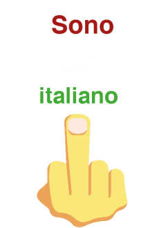 maglietta Italiano medio (men)