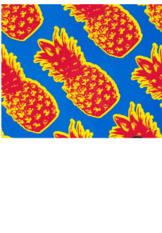 maglietta Ananas orange and blue