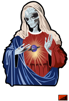 maglietta Virgin Mary Alien Tee