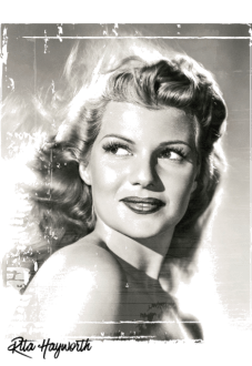 maglietta Rita Hayworth portrait