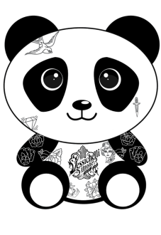 maglietta Panda Tattoo