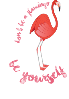 maglietta #beyourself #flamingotee