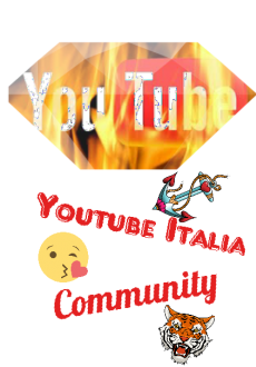 maglietta maglietta youtube italia da femmina 