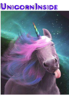 maglietta unicorninside