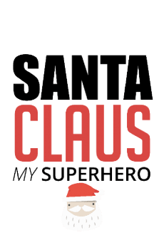 maglietta SANTA CLAUS MY SUPERHERO