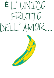maglietta l'unico frutto dell'amor ... la banana