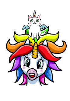 maglietta Alma1998 - Rainbow unicorn