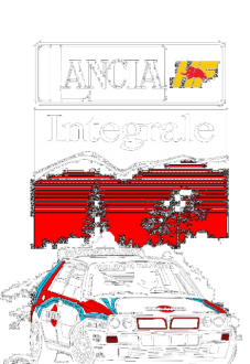 maglietta Lancia Delta HF integrale