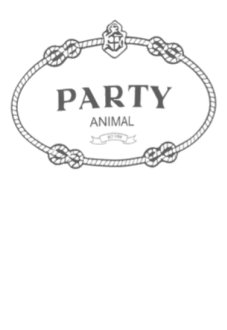 maglietta party animal by brian lichtenberg